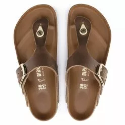 Birkenstock Women's Gizeh Big Buckle Leather In Cognac -Outdoor Shoes Shop 1018785 top 1100x