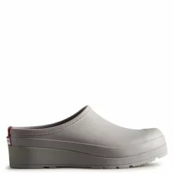 Hunter Women's Play Clogs In Zinc Grey