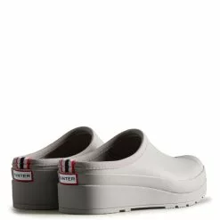 Hunter Women's Play Clogs In Zinc Grey -Outdoor Shoes Shop 1054 4 1100x