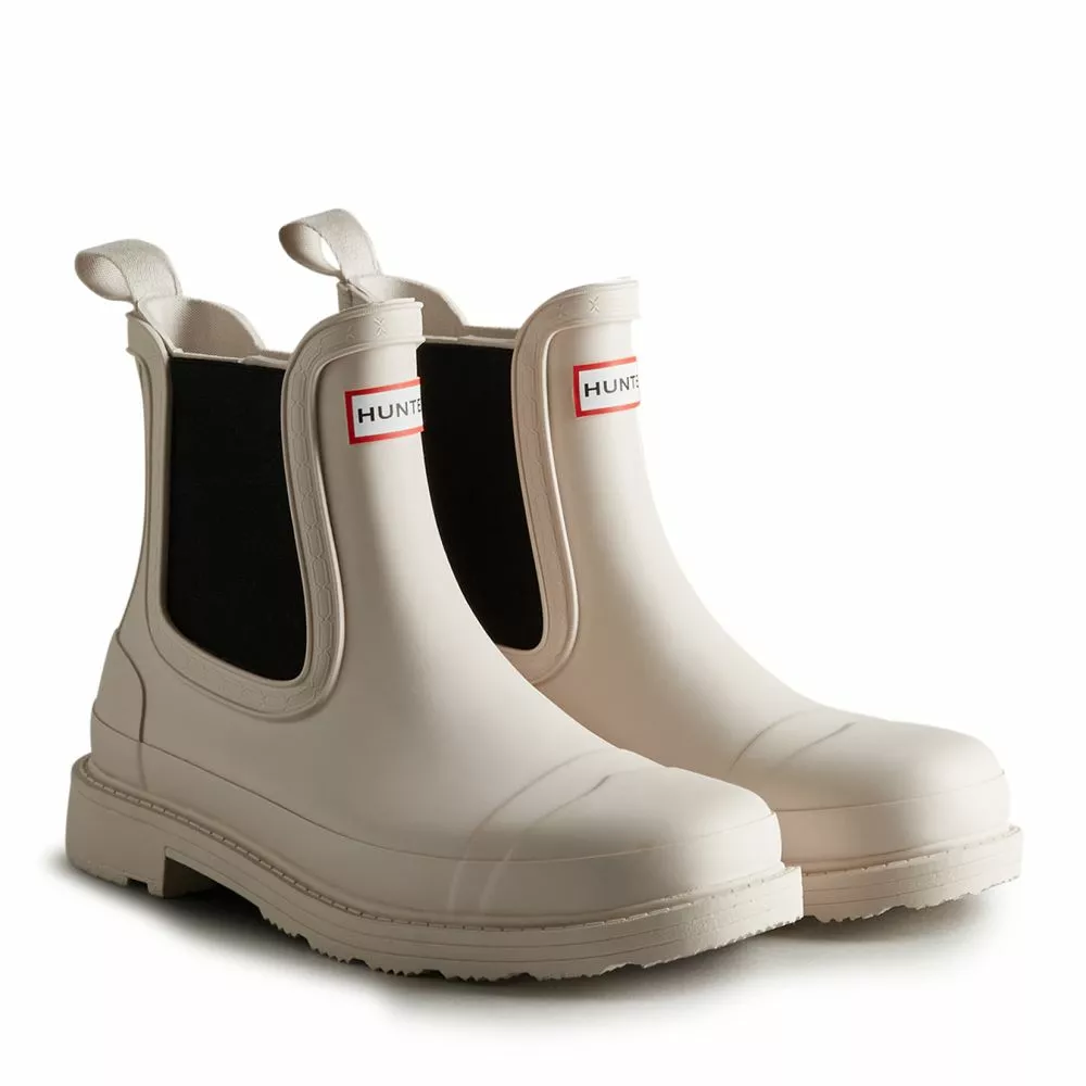 Hunter Women's Commando Chelsea Boots In Cast Pale Grey 4 Hunter Women's Commando Chelsea Boots In Cast Pale Grey - Image 2