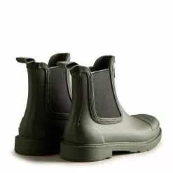 Hunter Women's Commando Chelsea Boots In Dark Olive -Outdoor Shoes Shop 1057 3 1100x