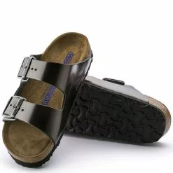 Birkenstock Women's Arizona Softbed Leather In Metallic Anthracite (Narrow Width) 9 Birkenstock Women's Arizona Softbed Leather In Metallic Anthracite (Narrow Width) -Outdoor Shoes Shop 1 0 1000295 4 1100x