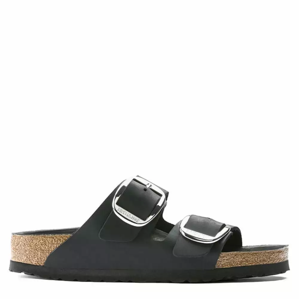 Birkenstock Women's Arizona Big Buckle Oiled Leather In Black (Narrow Width) 3 Birkenstock Women's Arizona Big Buckle Oiled Leather In Black (Narrow Width)
