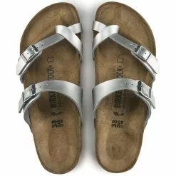 Birkenstock Mayari Birko-Flor In Silver -Outdoor Shoes Shop 1 0 1045 birkenstock mayari birko flor 71083 silver 4 1100x