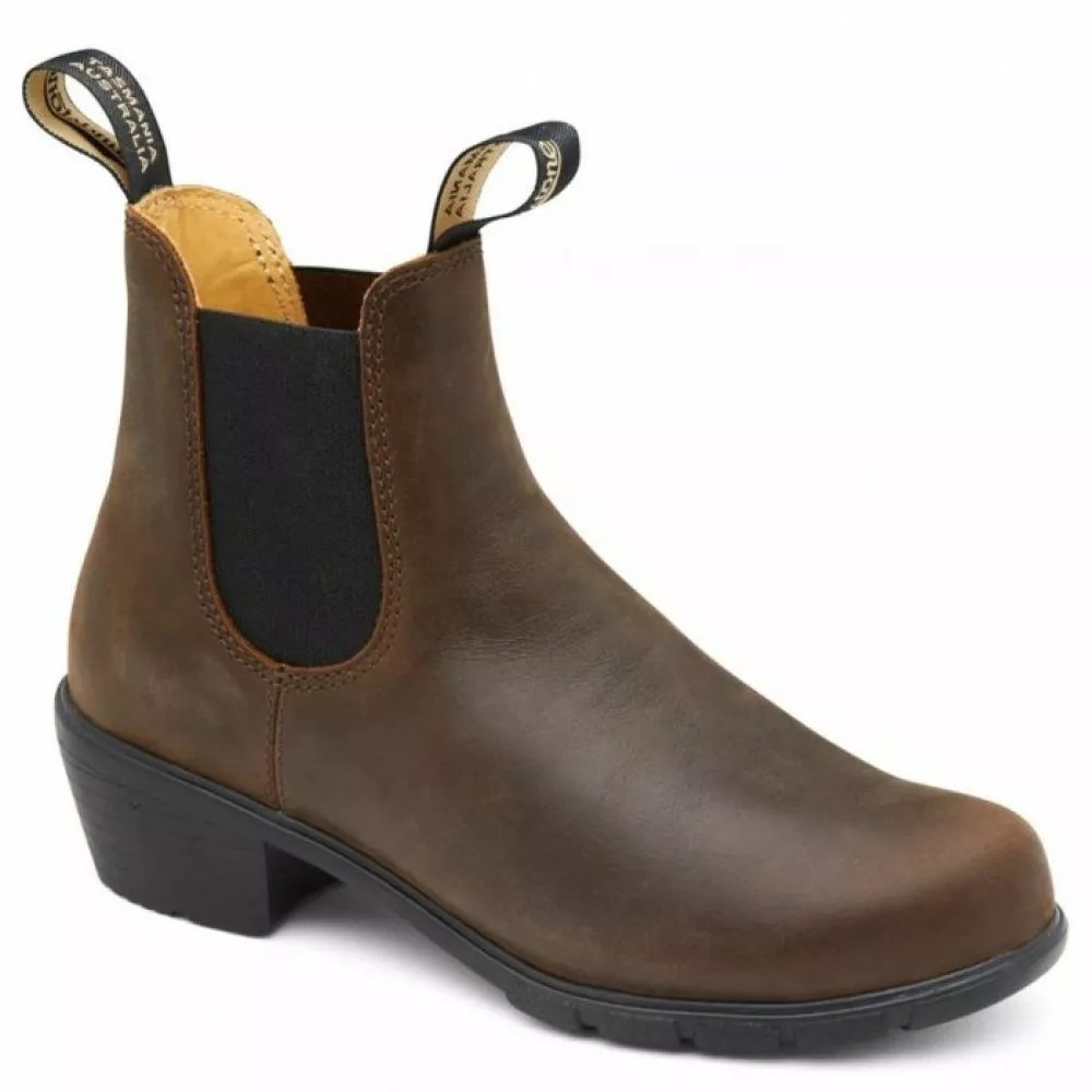 Blundstone Women's Series Heel 1673 In Antique Brown 3 Blundstone Women's Series Heel 1673 In Antique Brown