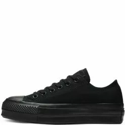 Converse Women's All Star Clean Low Top Lift In Black/Black -Outdoor Shoes Shop 3 2 3220 converse women lift 562926 black 2 1100x