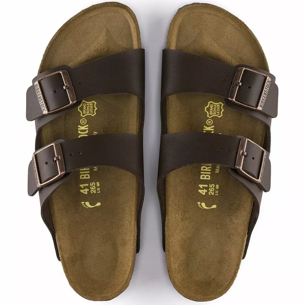 Birkenstock Arizona Birko-Flor In Dark Brown 5 Birkenstock Arizona Birko-Flor In Dark Brown - Image 3