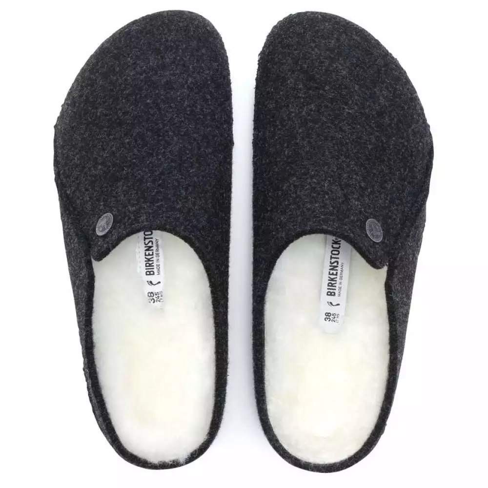 Birkenstock Women's Zermatt Shearling Wool Felt In Anthracite (Narrow Width) 5 Birkenstock Women's Zermatt Shearling Wool Felt In Anthracite (Narrow Width) - Image 3