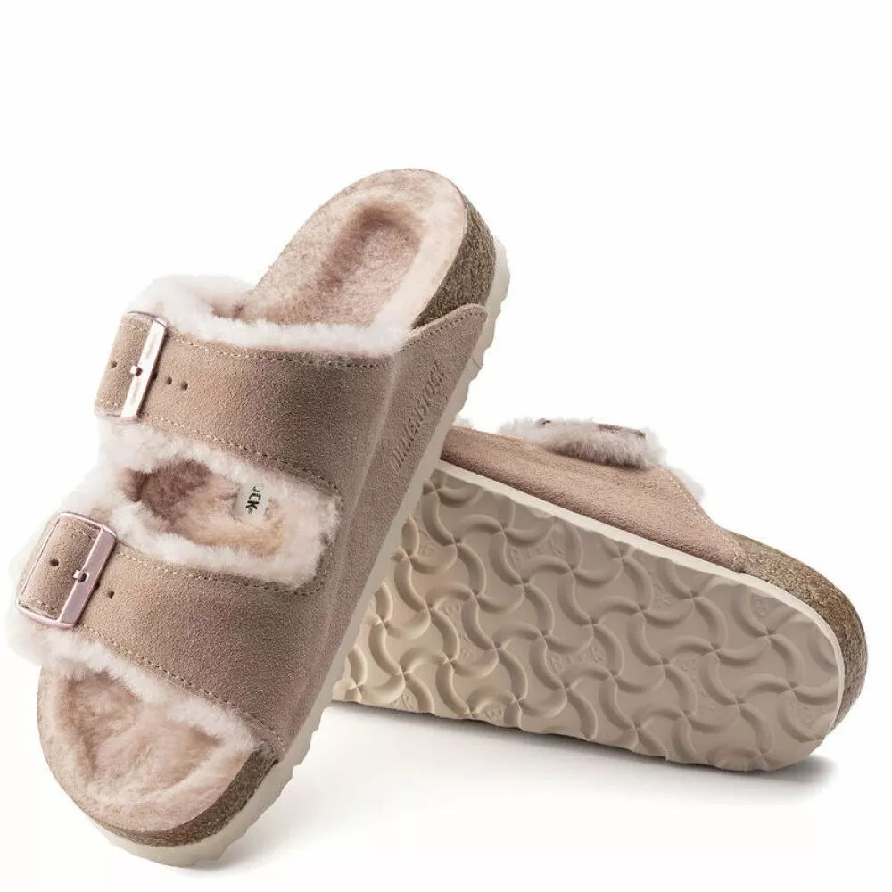 Birkenstock Women's Arizona Shearling In Light Rose 5 Birkenstock Women's Arizona Shearling In Light Rose - Image 3