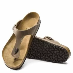 Birkenstock Women's Gizeh Oiled Leather In Tobacco Brown -Outdoor Shoes Shop BI 943811 634W 3 1100x