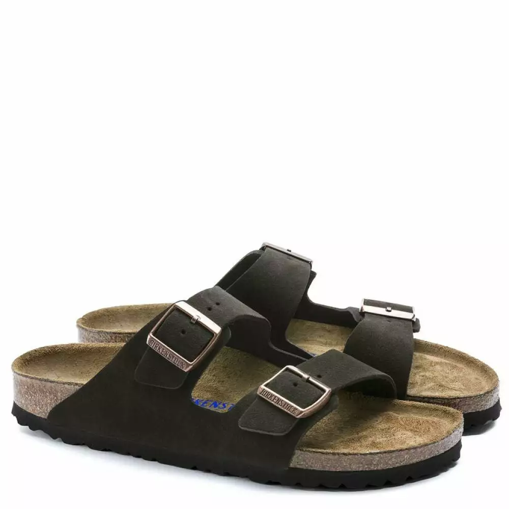 Birkenstock Women's Arizona Softbed Leather In Mocha (Narrow Width) 4 Birkenstock Women's Arizona Softbed Leather In Mocha (Narrow Width) - Image 2