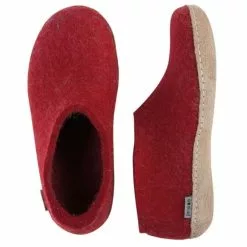 Glerups Shoe Leather Sole In Red -Outdoor Shoes Shop GL SH LE RED 1040 3 1100x