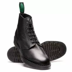 Solovair 6 Eye Astronaut Boot In Black Grain 6 Solovair 6 Eye Astronaut Boot In Black Grain -Outdoor Shoes Shop SV 969 SG 116 2 1100x