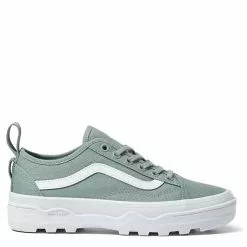 Vans Women's Sentry Old Skool WC In Heavy Canvas Green Milieu