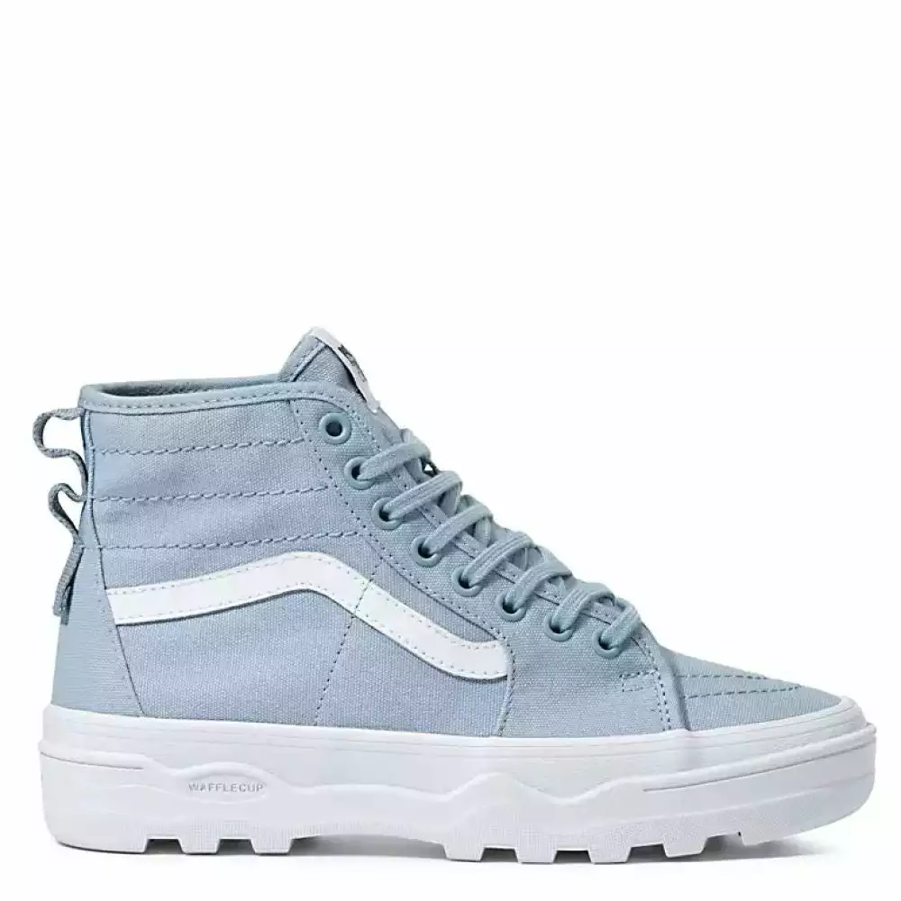 Vans Women's Sentry Sk8-Hi WC In Heavy Canvas Ashley Blue 3 Vans Women's Sentry Sk8-Hi WC In Heavy Canvas Ashley Blue