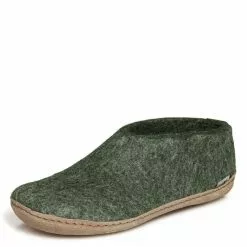 Glerups Shoe Leather Sole In Forest -Outdoor Shoes Shop a09 left front 1100x