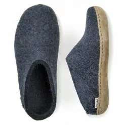 Glerups Open Heel Leather Sole In Denim -Outdoor Shoes Shop b10 pair 2 1100x