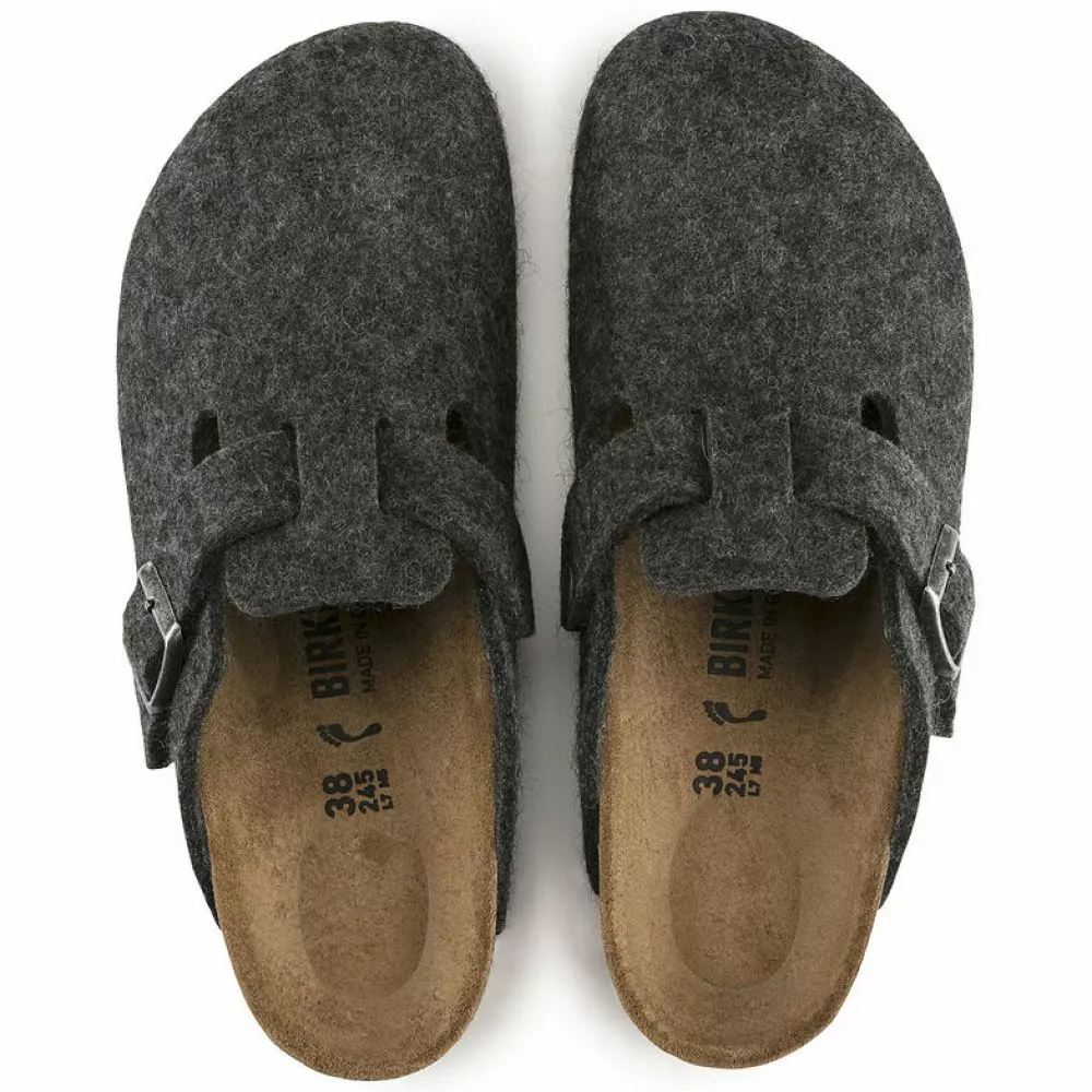 Birkenstock Boston Wool Felt In Anthracite (Narrow Width) 6 Birkenstock Boston Wool Felt In Anthracite (Narrow Width) - Image 4