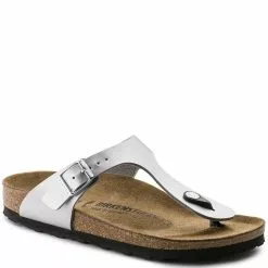 Birkenstock Gizeh Birko-Flor In Silver -Outdoor Shoes Shop b i birkenstock gizeh birk flor silver 43853 2 1100x