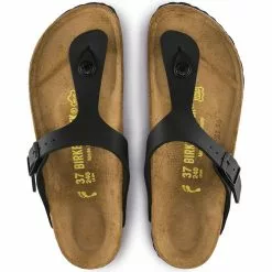 Birkenstock Gizeh Birko-Flor In Black -Outdoor Shoes Shop b i birkenstock gizeh birko flor black 43693 4 1100x