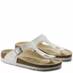 Birkenstock Gizeh Birko-Flor In White 8 Birkenstock Gizeh Birko-Flor In White -Outdoor Shoes Shop b i birkenstock gizeh birko flor white 43733 3 1100x