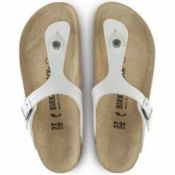 Birkenstock Gizeh Birko-Flor In White 9 Birkenstock Gizeh Birko-Flor In White -Outdoor Shoes Shop b i birkenstock gizeh birko flor white 43733 4 1100x