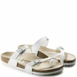Birkenstock Mayari Birko-Flor In White -Outdoor Shoes Shop b i birkenstock mayari birko flor white 710531 3 1100x