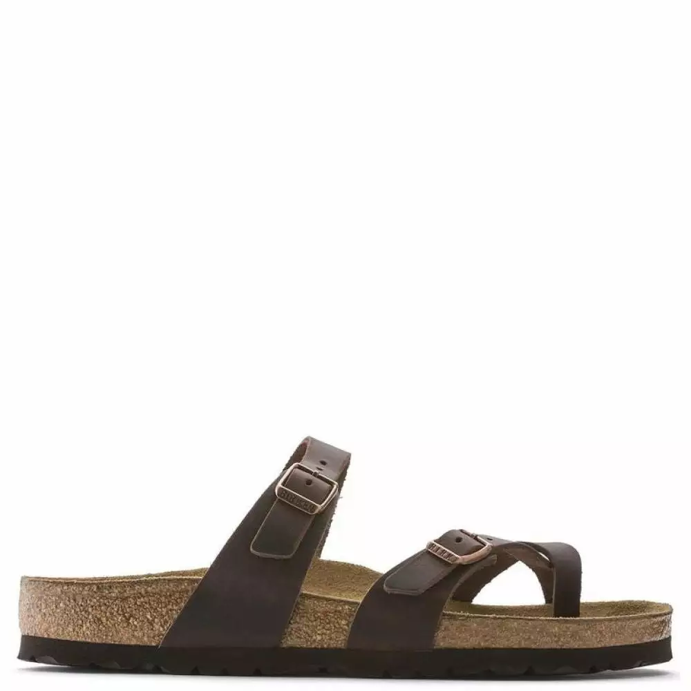Birkenstock Women's Mayari Oiled Leather In Habana 3 Birkenstock Women's Mayari Oiled Leather In Habana