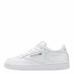 Reebok Women's Club C 85 In White/Sheer Grey -Outdoor Shoes Shop bs7685 ftw photo left side lateral white 1100x