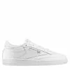 Reebok Women's Club C 85 In White/Sheer Grey -Outdoor Shoes Shop bs7685 ftw photo side lateral white 1100x