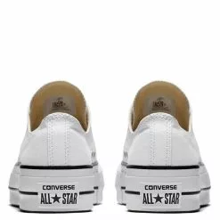 Converse Women's Chuck Taylor All Star Lift In White/Black -Outdoor Shoes Shop c o convers chuck taylor all star lift low top white 560251c 6 1100x
