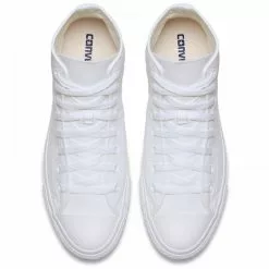 Converse Chuck Taylor All Star Mono Canvas High Top In White Monochrome -Outdoor Shoes Shop c o converse chuck taylor all star monochrome high top white 1u646 4 1100x