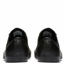 Converse Chuck Taylor All Star Mono Leather Low Top In Black Monochrome -Outdoor Shoes Shop c o converse chuck taylor all star monochrome leather low top black 135253 5 1100x