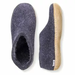 Glerups Shoe Leather Sole In Charcoal -Outdoor Shoes Shop char 1020 5 1100x