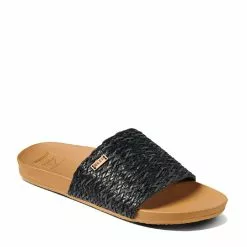 Reef Women's Cushion Scout Braid In Black/Tan -Outdoor Shoes Shop ci3796 main 1100x