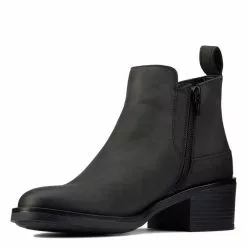 Clarks Women's Memi Zip In Black Leather -Outdoor Shoes Shop cl 26161654 1352 3 1100x