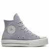 Converse Women's Chuck Taylor All Star Lift Platform Hi Suede In Gravel/Iron Grey/Egret -Outdoor Shoes Shop cn a03251c 3577 1 1100x
