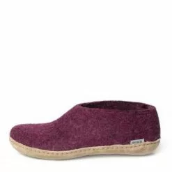 Glerups Women's Shoe Leather Sole In Cranberry -Outdoor Shoes Shop g l gl shoe cran 4 1100x