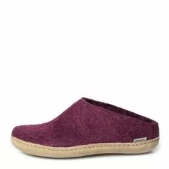 Glerups Women's Open Heel Leather Sole In Cranberry -Outdoor Shoes Shop g l gl slipon cran 4 1100x