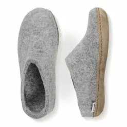 Glerups Open Heel Leather Sole In Grey -Outdoor Shoes Shop gb01 1007 5 1100x