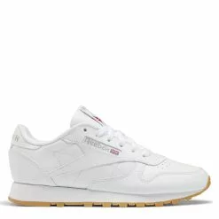 Reebok Women's Classic Leather In Ftwr White/Pure Grey 3/Reebok Rubber Gum-03