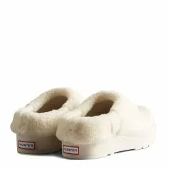Hunter Women's Play Vegan Shearling Insulated Clogs In White -Outdoor Shoes Shop ht wff1000rsp 1062 3 1100x