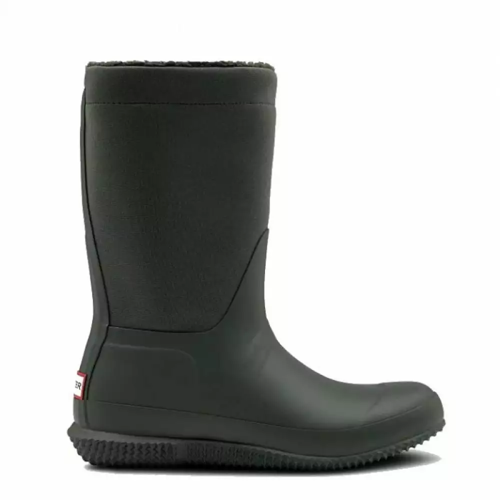 Hunter Women's Original Insulated Roll Top Sherpa Boots In Dark Olive 3 Hunter Women's Original Insulated Roll Top Sherpa Boots In Dark Olive