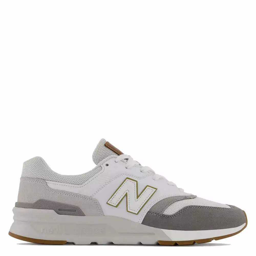 New Balance Men's 997H In White With Grey 3 New Balance Men's 997H In White With Grey