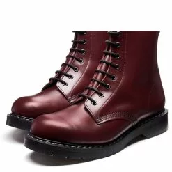 Solovair 8 Eye Derby Boot In Oxblood Hi-Shine -Outdoor Shoes Shop s8551oxg 104 3 1100x