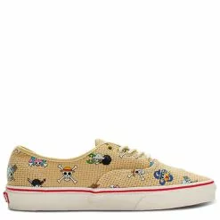 Vans X One Piece Authentic In Straw Hat Crew Natural