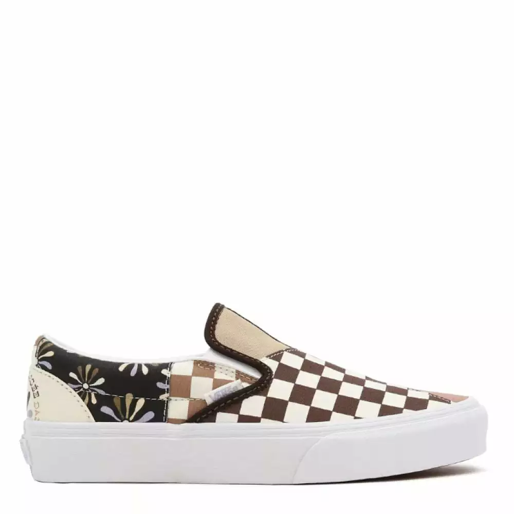Vans Divine Energy Classic Slip-On Patchwork In Multi/True White 3 Vans Divine Energy Classic Slip-On Patchwork In Multi/True White