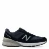 New Balance Women's Made In US 990v5 In Navy With Silver -Outdoor Shoes Shop w990nv5 1 1100x