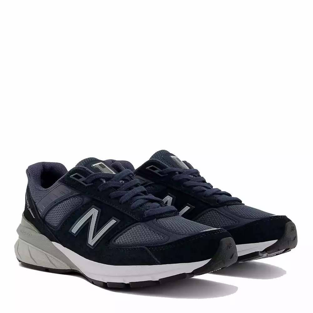 New Balance Women's Made In US 990v5 In Navy With Silver 4 New Balance Women's Made In US 990v5 In Navy With Silver - Image 2