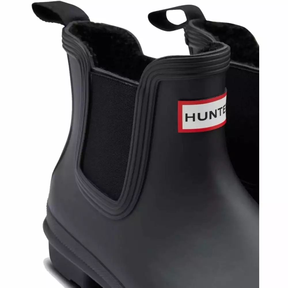 Hunter Women's Original Insulated Chelsea Boots In Black 5 Hunter Women's Original Insulated Chelsea Boots In Black - Image 3